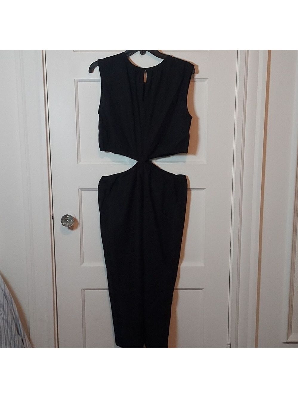 Compania Fantastica Black Dress With Waist Slits In Black - Picture 16 of 16